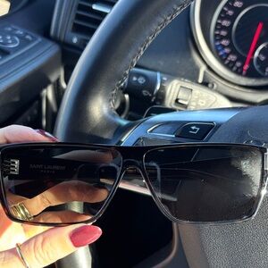 Saint Laurent Sleek Black Sunglasses